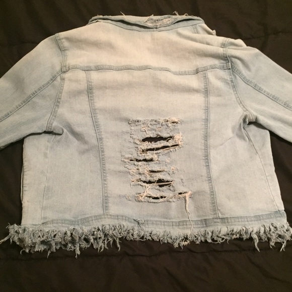 Distressed Jean Jacket - Picture 3 of 4